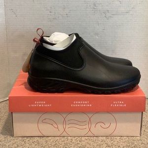 Easy Spirit Cloudy Black Rain Boot Garden Clog NIB sz 10M